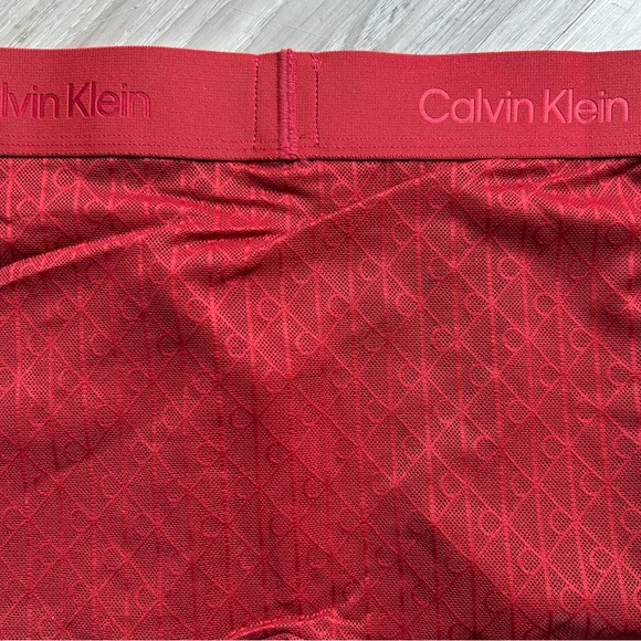 Calvin Klein | Microfiber Lace Trunk in Fall Berry Red (Small) - Picture 8 of 15